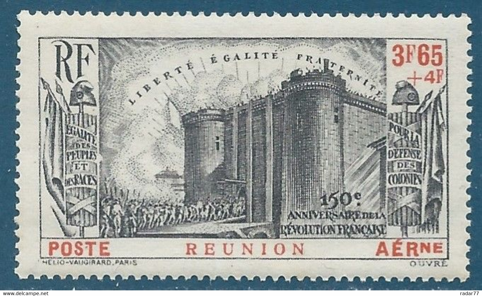 Réunion Poste Aérienne N°6 150ème Anniversaire De La Révolution Neuf** - Aéreo