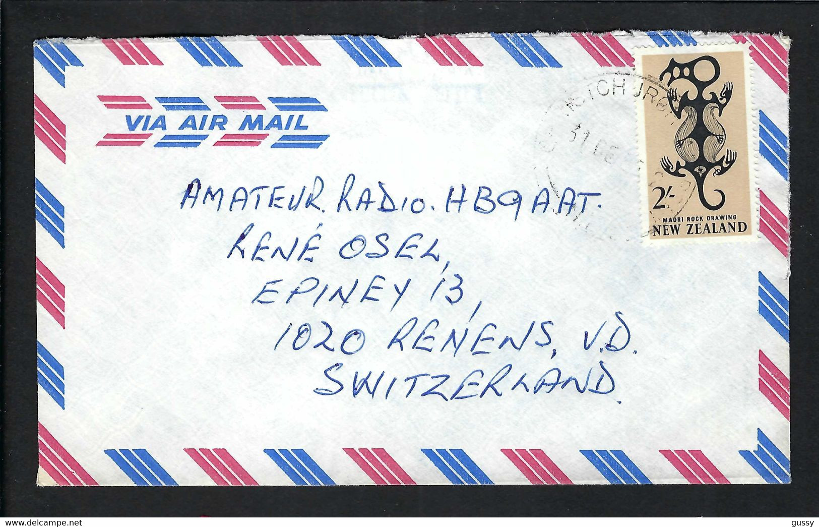 NOUVELLE ZELANDE : LSC De Christchurch Pour La Suisse - Airmail