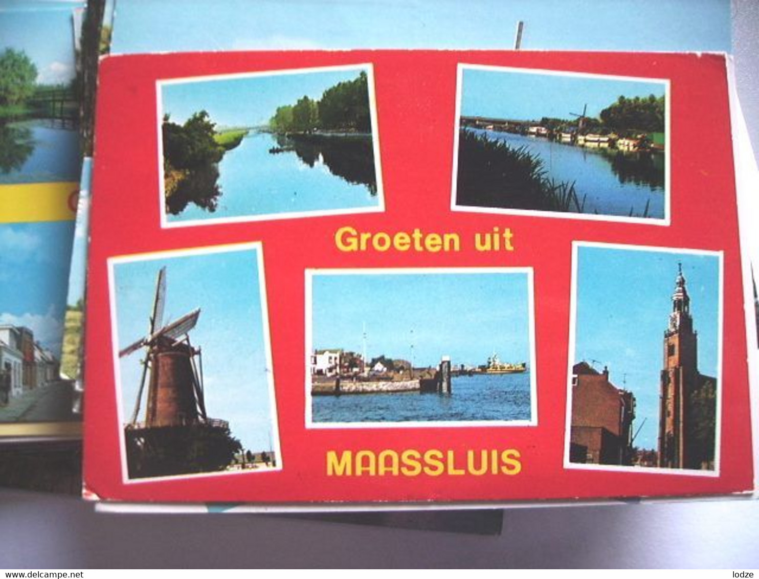 Nederland Holland Pays Bas Maassluis Met Water, Molen En Kerk - Maassluis