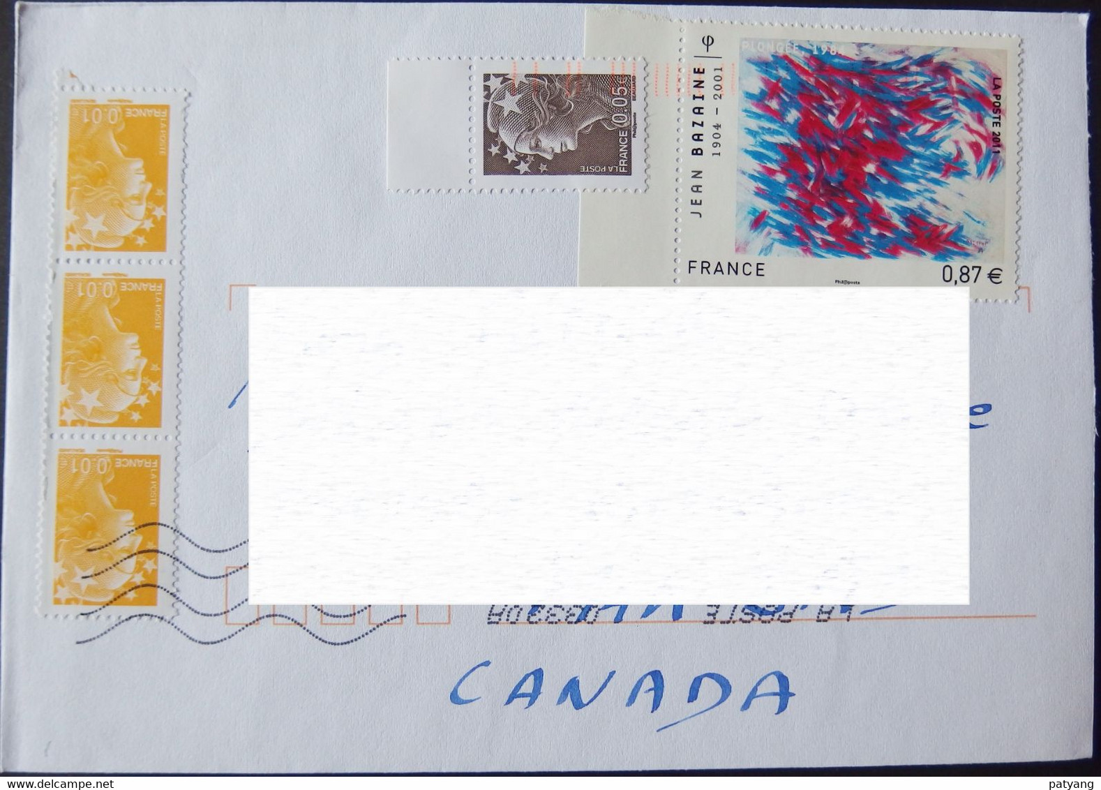 2014 France To Canada Cover - Briefe U. Dokumente