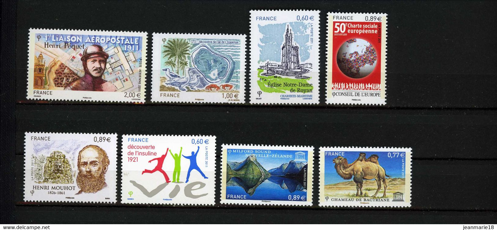 TIMBRES DE FRANCE NEUF ANNEE 2011 QUASI COMPLET AVEC BLOCS