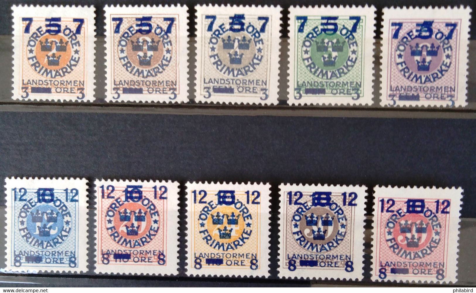 SUEDE                     N° 112/121                  NEUF SANS GOMME - Unused Stamps