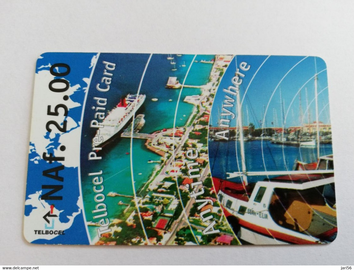 BONAIRE  GSM/TELBOCEL CHIPPIE NAF 25,-  HARBOUR         DATE; 01/07/2001  VERY FINE USED CARD        ** 5287AA** - Antilles (Neérlandaises)