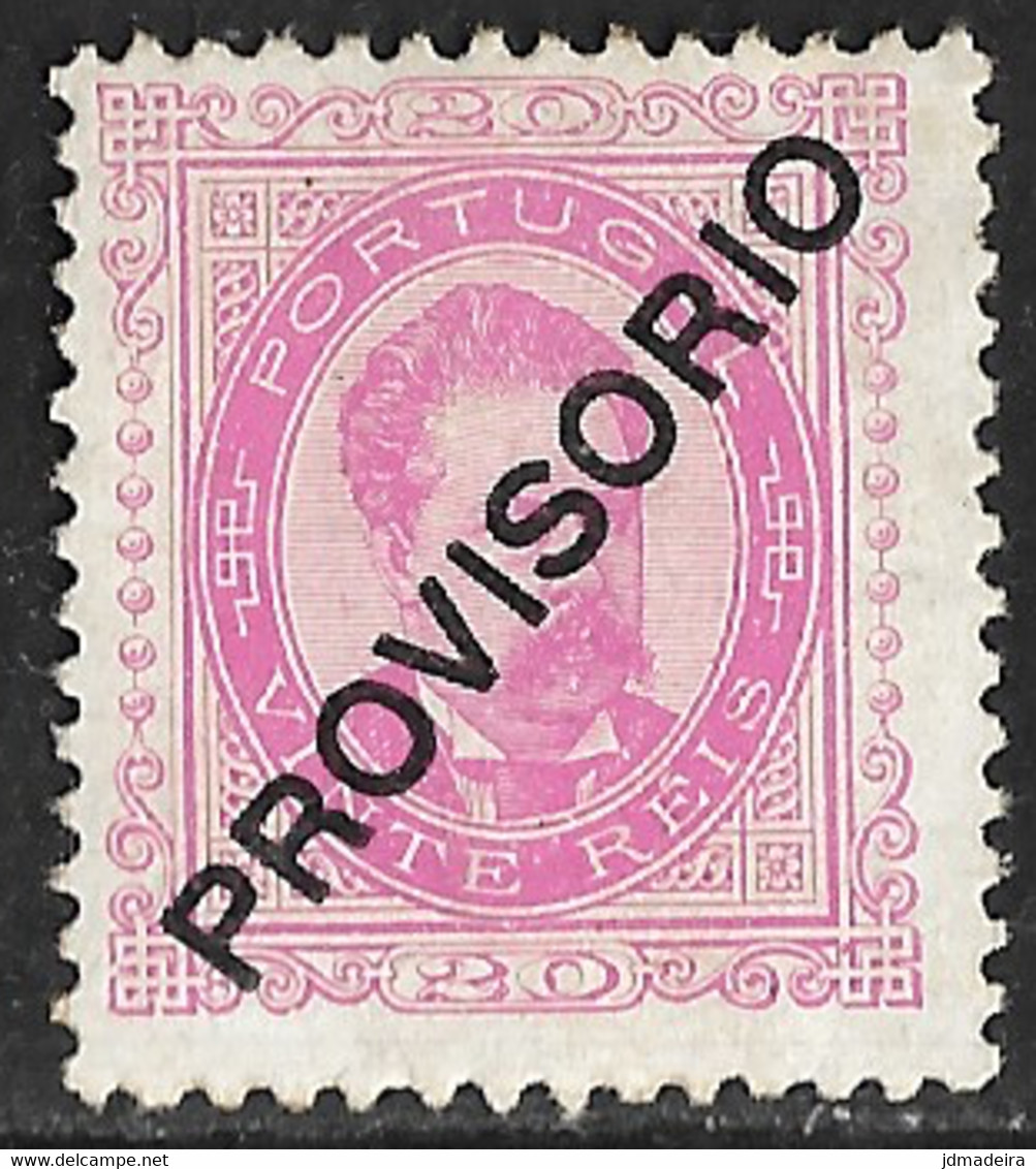 Portugal – 1892 King Luis Surcharged PROVISÓRIO 20 Réis - Other & Unclassified