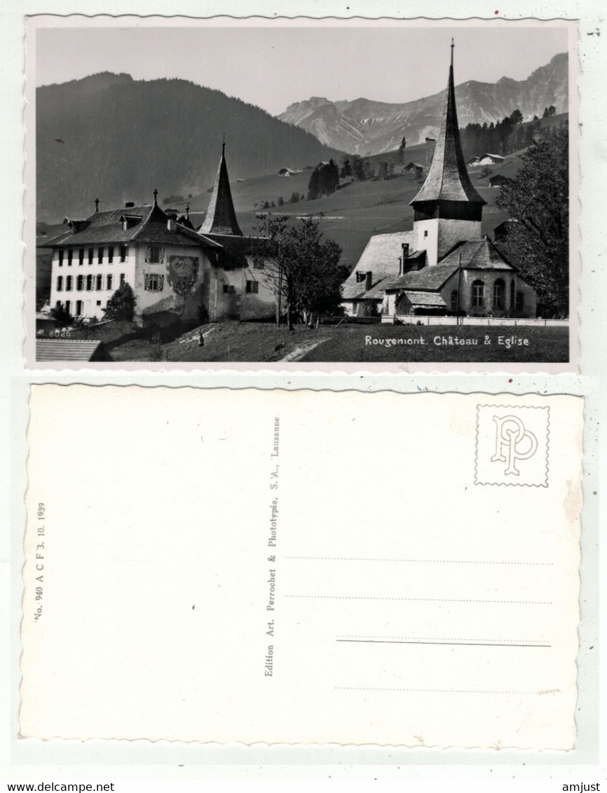 Suisse // Schweiz // Vaud // Rougemont, Château Et L'église - Rougemont