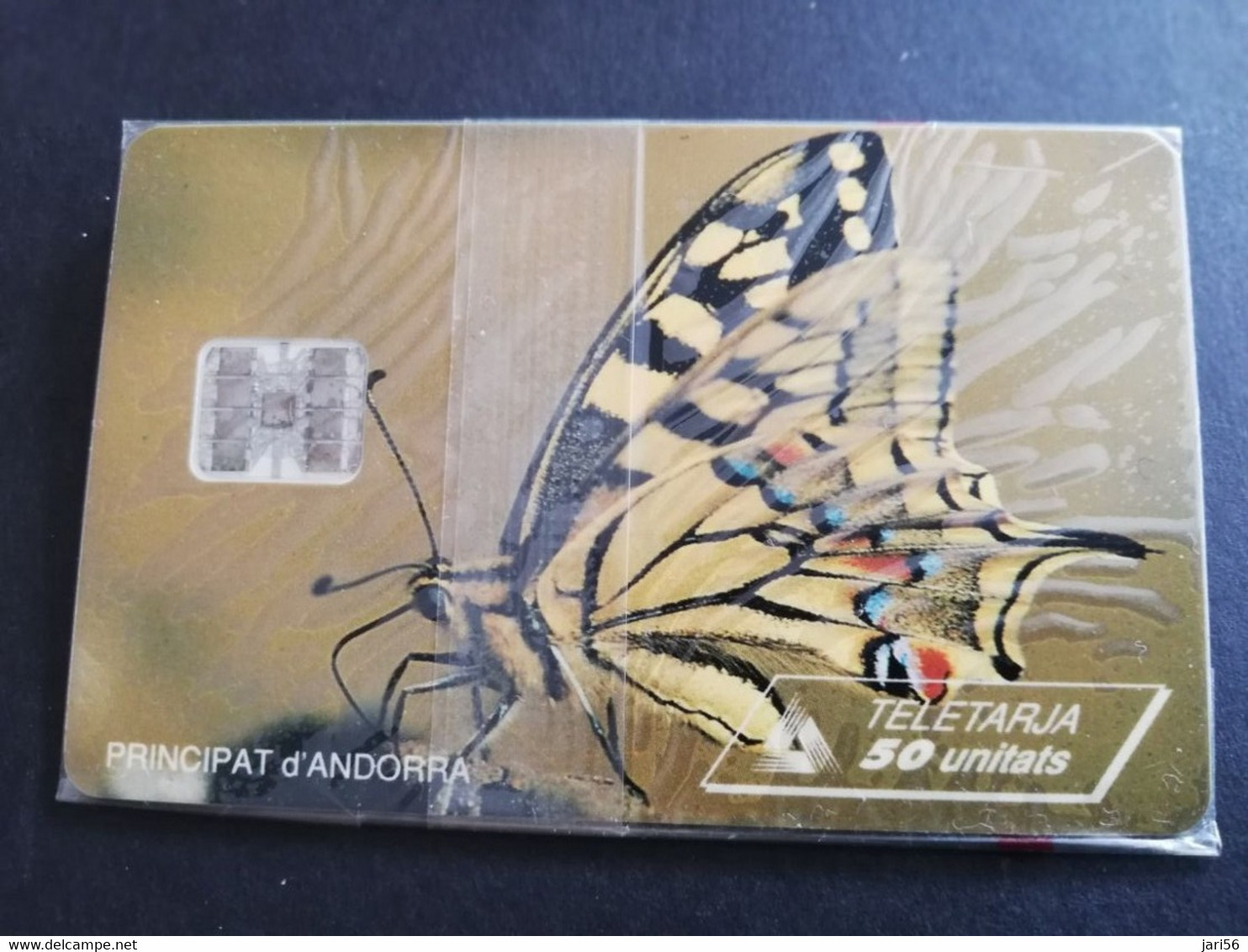 ANDORRA Nice MINT IN WRAPPER   BUTTERFLY  50 UNITS    CHIPCARD      ** 5316AA*** - Andorra