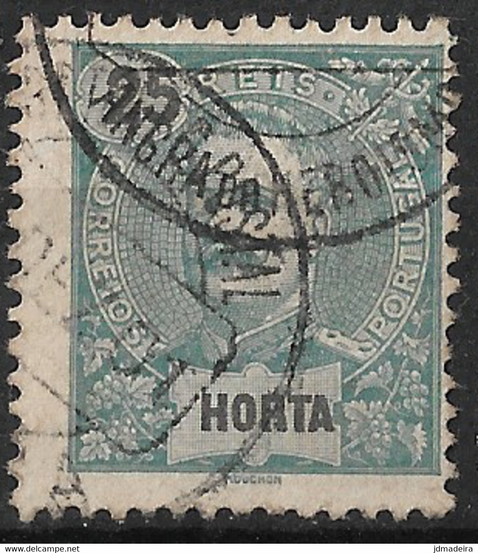 Horta – 1897 King Carlos 25 Réis Used Stamp - Horta