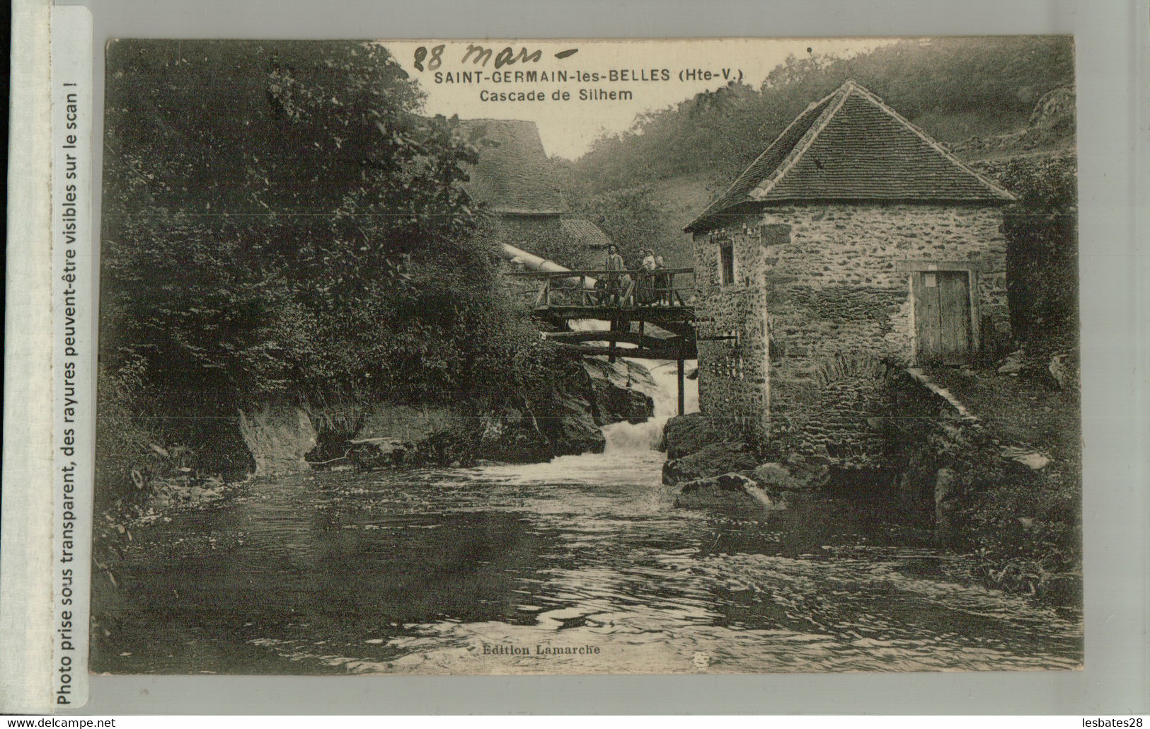 Saint Germain Les Belles -La Cascade De Sylhem (Silhen) Personnages   (AVRI 2021 245) - Saint Germain Les Belles