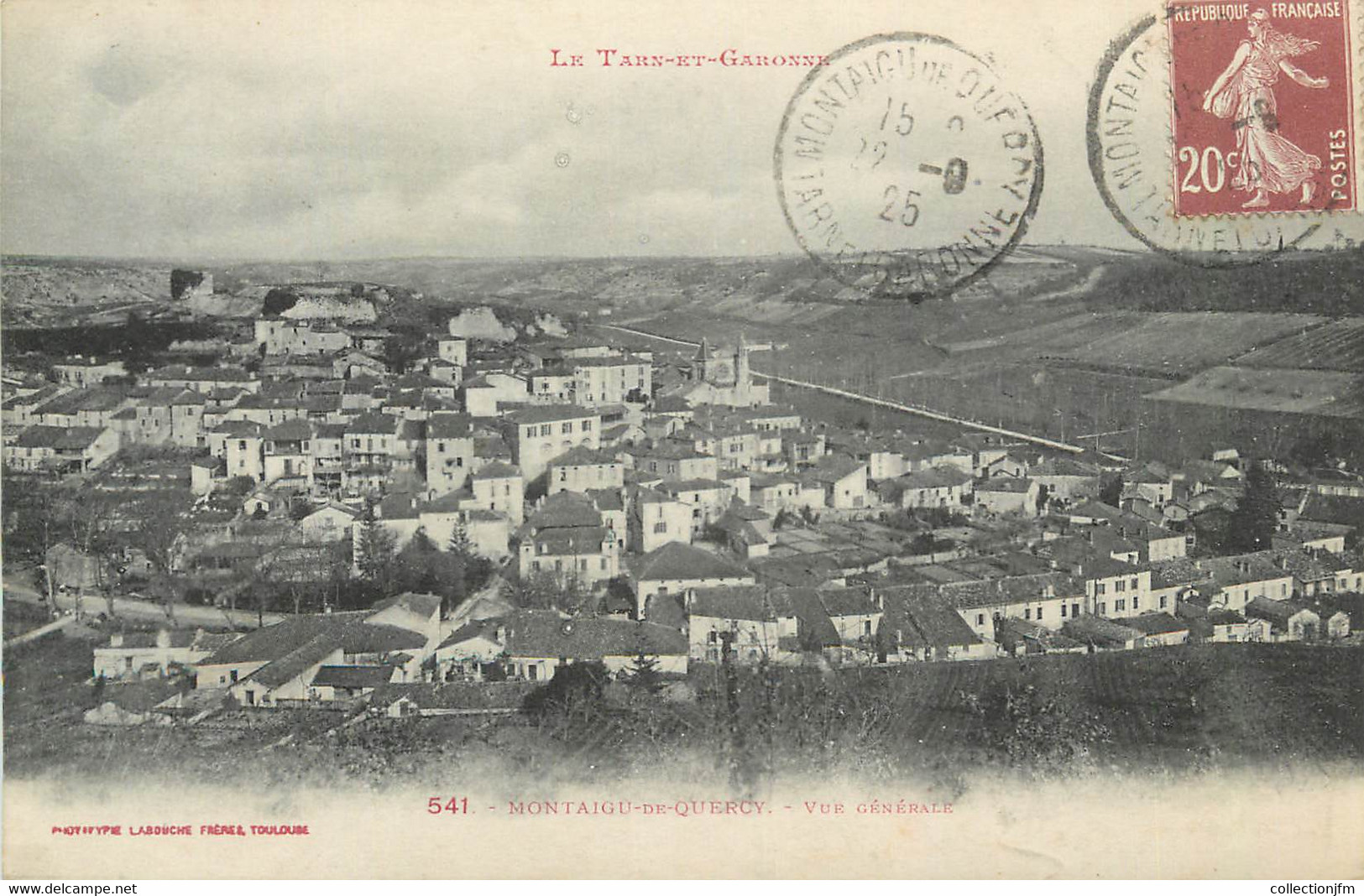 CPA FRANCE 82 "Montaigu De Quercy, Vue Générale" - Montaigu De Quercy