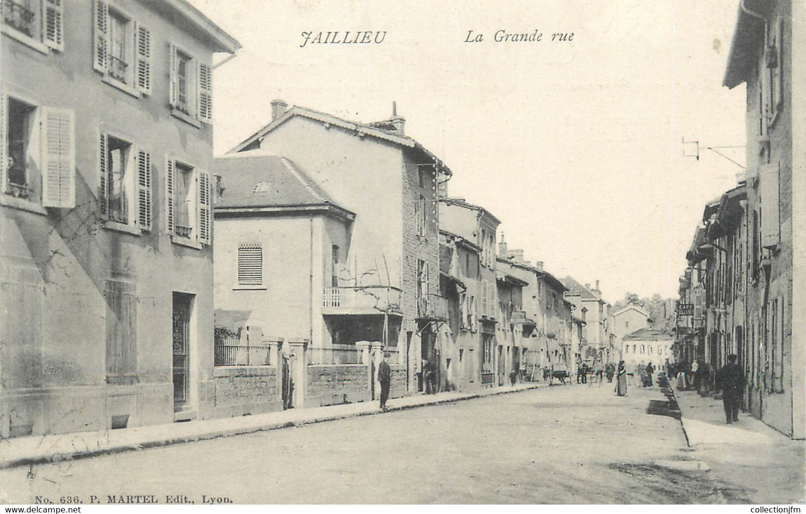 CPA FRANCE 38 " Jallieu, La Grande Rue" - Jallieu
