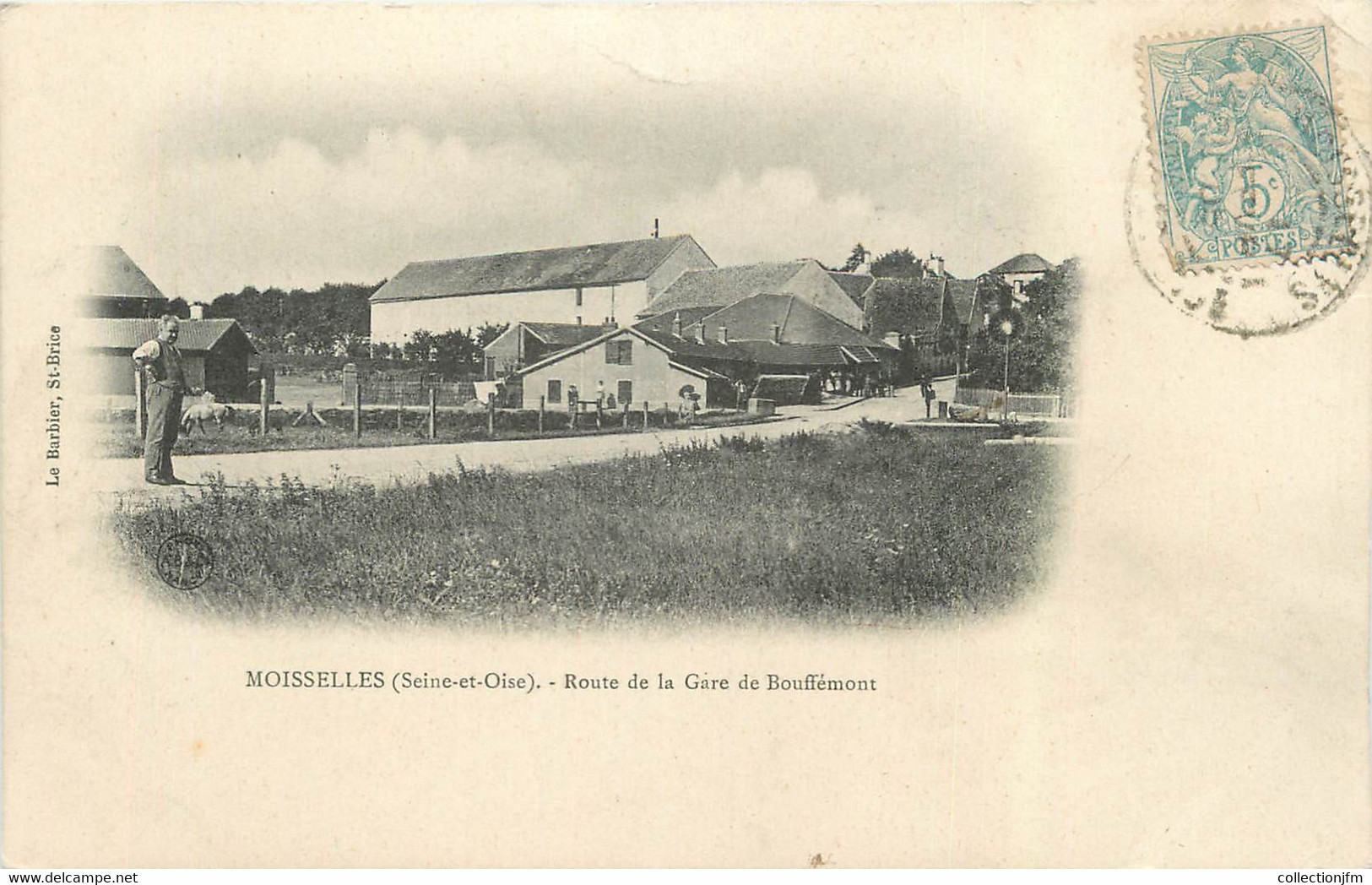 CPA FRANCE 95 "Moisselles, Route De La Gare De Bouffémont" - Moisselles