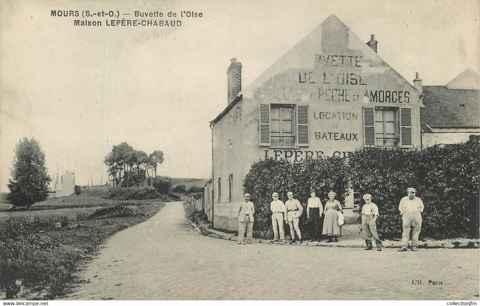 CPA FRANCE 95 "Mours, Buvette De L'Oise, Maison Lepère Chabaud" - Mours