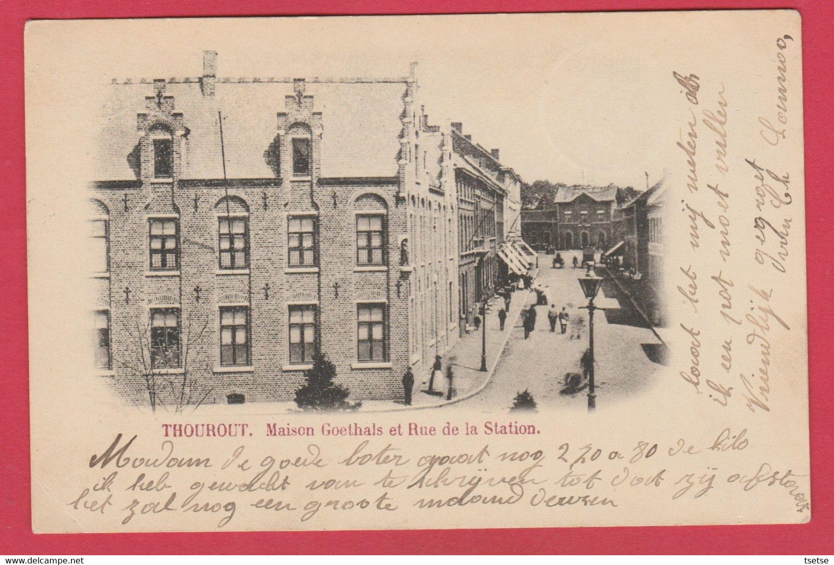 Torhout / Thourout - Maison Goethals Et Rue De La Station - 1903 ( Verso Zien ) - Torhout