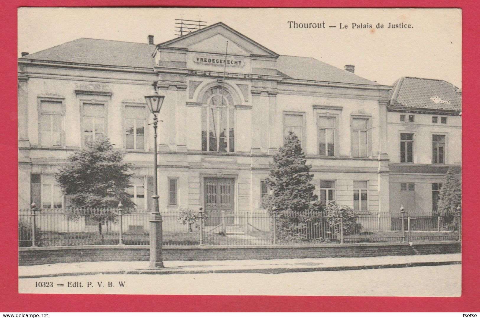 Torhout / Thourout - Le Palais De Justice - 190? ( Verso Zien ) - Torhout