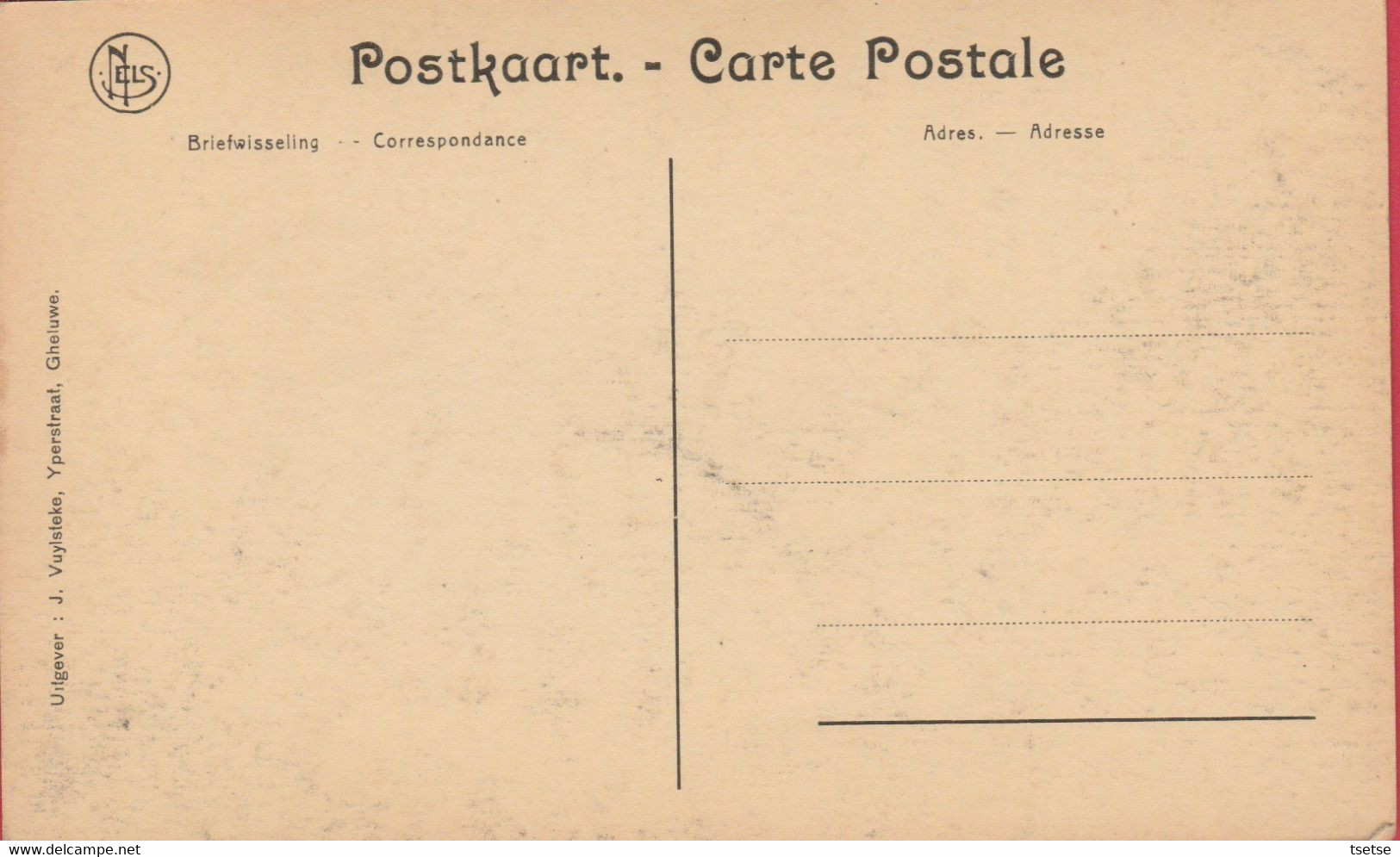 Geluwe - Meenenstraat  ...  Vernietiging ( Verso Zien ) - Wervik