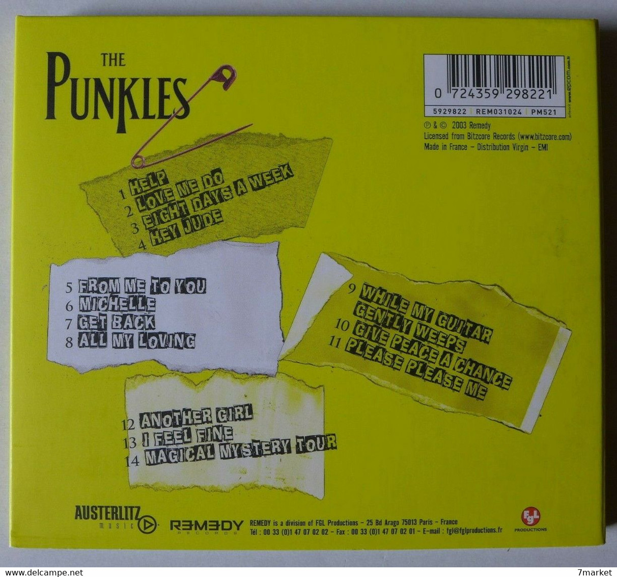 CD/  The Punkles - Give Punk A Chance / Label Remedy - 2003 - Punk