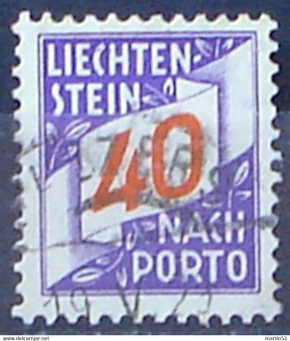 Liechtenstein 1928: ERSTE NACHPORTO-Marke Nr. 19 In Schweizer Währung - Mit Stempel BALZERS 19.V.29 (Zu CHF 20.00) - Taxe