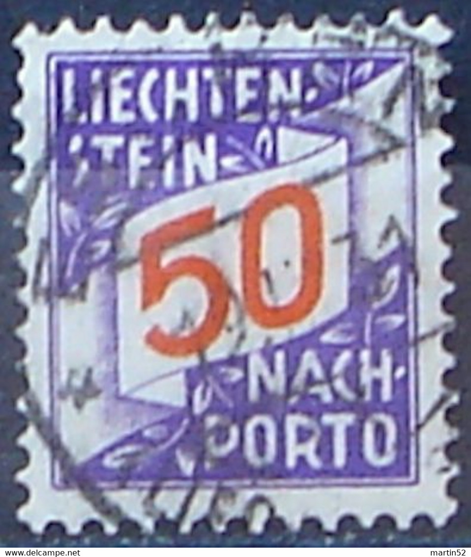 Liechtenstein 1928: ERSTE NACHPORTO-Marke Nr. 20 In Schweizer Währung - Mit Voll-Stempel  ESCHEN 19.II.31 (Zu CHF 30.00) - Postage Due