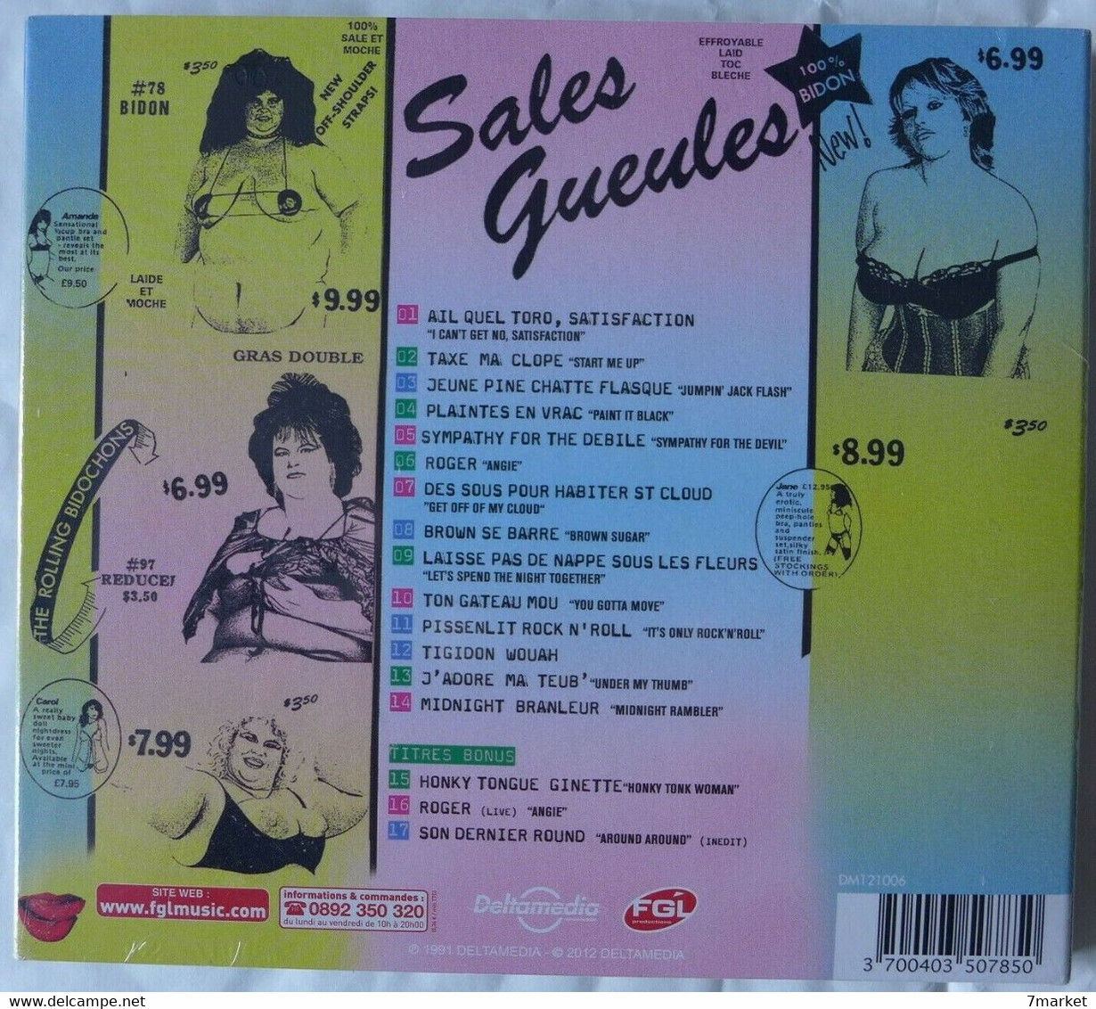 CD/ Les Rolling Bidochons - Sales Gueules / Label FGL - 2012 - Punk