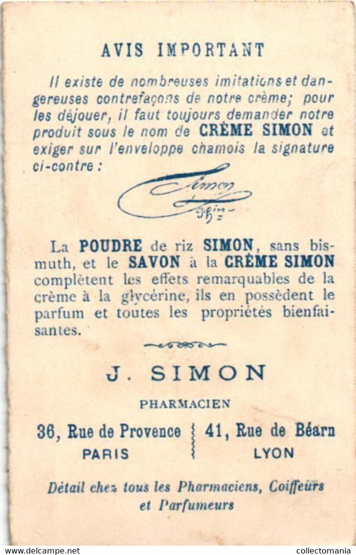 1 CP & 5 Cartes Crème Simon Miss Helvett