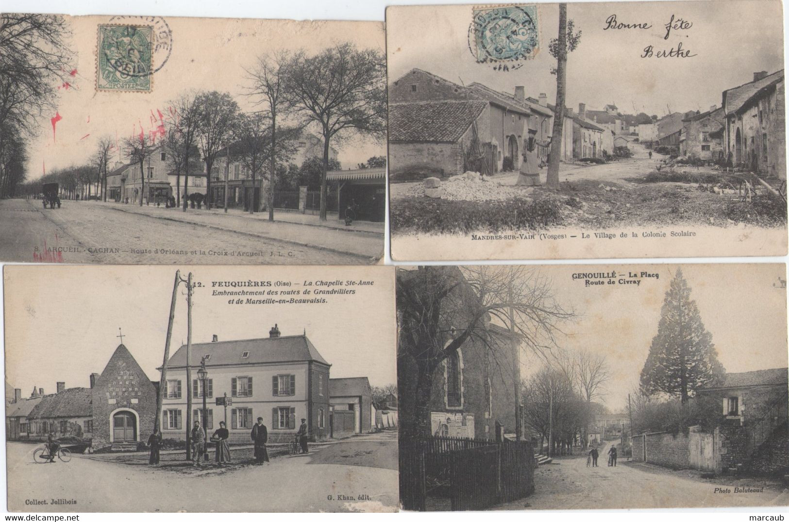 BEAU LOT De 60 CPA France - Départements Divers - Quelques Scans - 5 - 99 Postcards