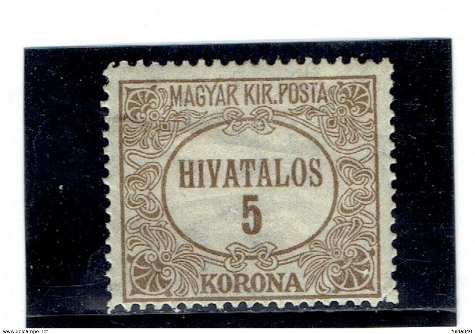 HONGRIE ( Y&T) 1922/24 - N°11  * Type De 1921 *     5k  (neuf/new) - Servizio