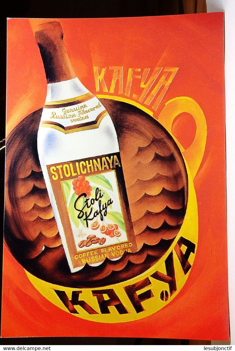 Kafya Stolichnaya Coffee Flavored Vodka 4x6 Advertising Rack Card Not Posted NM - Pubblicitari