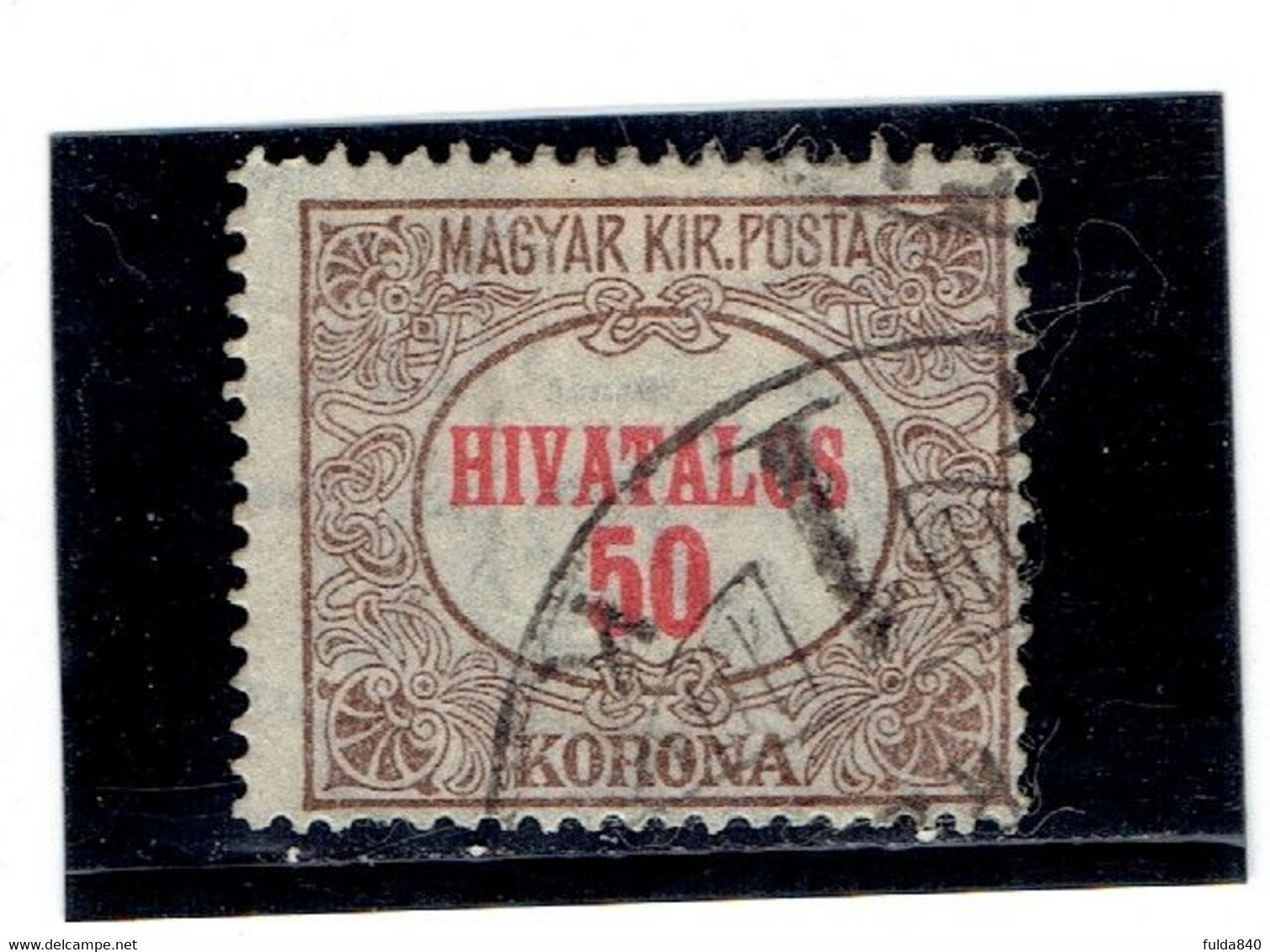 HONGRIE ( Y&T) 1922/24 - N°15  * Type De 1921 *     50k  (obli) - Servizio