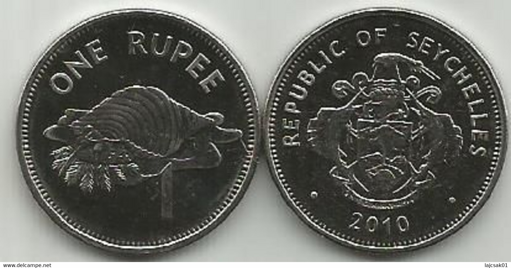 Seychelles 1 Rupee 2010. Km#50a Magnetic ,High Grade - Seychellen