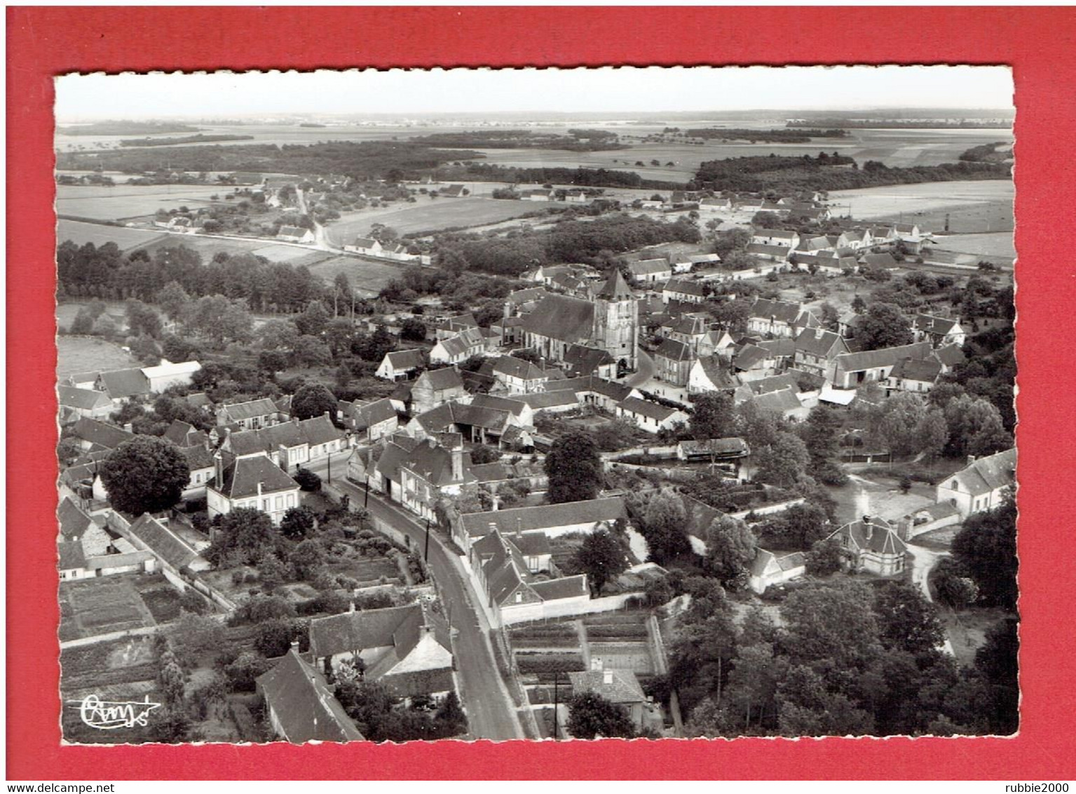 BLEVY VUE AERIENNE CARTE EN TRES BON ETAT - Blévy