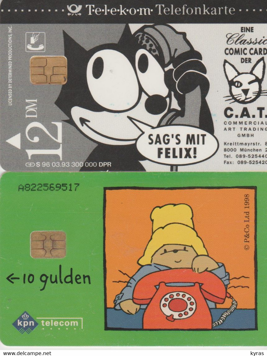 LOT 2 TELECARTES " Felix The Cat" & "Paddington" - Film