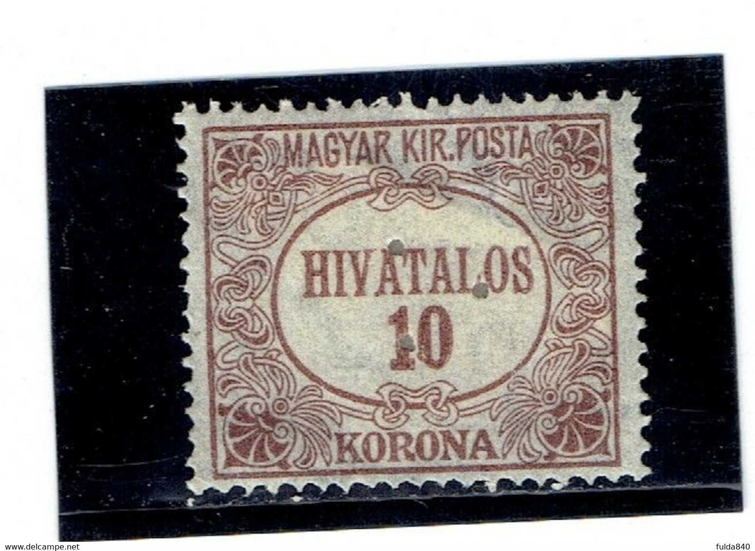 HONGRIE ( Y&T) 1922/24 - N°12  * Type De 1921 *     10k  (neuf/new) - Servizio