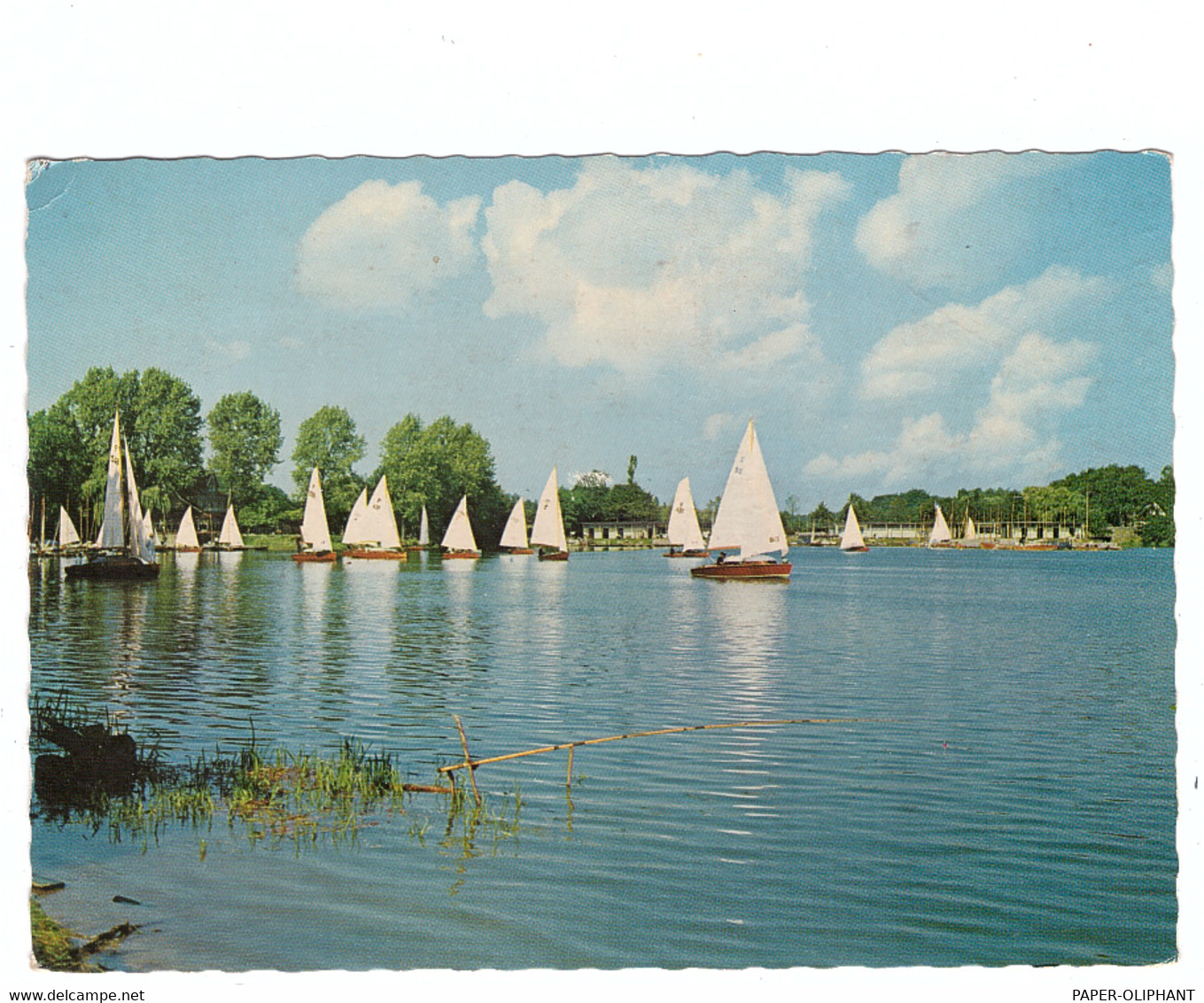 4358 HALTERN, Hotel Stadtmühle, Nordufer, Segelboote, 1965 - Haltern