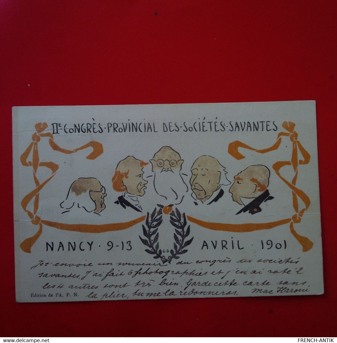 ILLUSTRATEUR NANCY CONGRES PROVINCIAL DES SOCIETES SAVANTES 1901 - Mucha, Alphonse