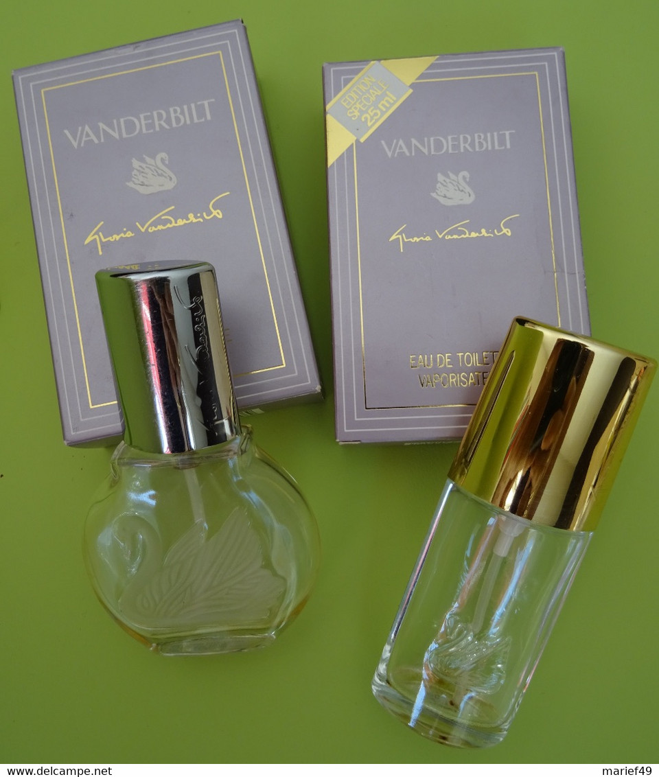 FLACON VANDERBILT EDITION SPÉCIALE 25 ML  + EMBALLAGE (VIDE POUR COLLECTIONNEUR) LOT DE 2 FLACONS - Flacons (vides)