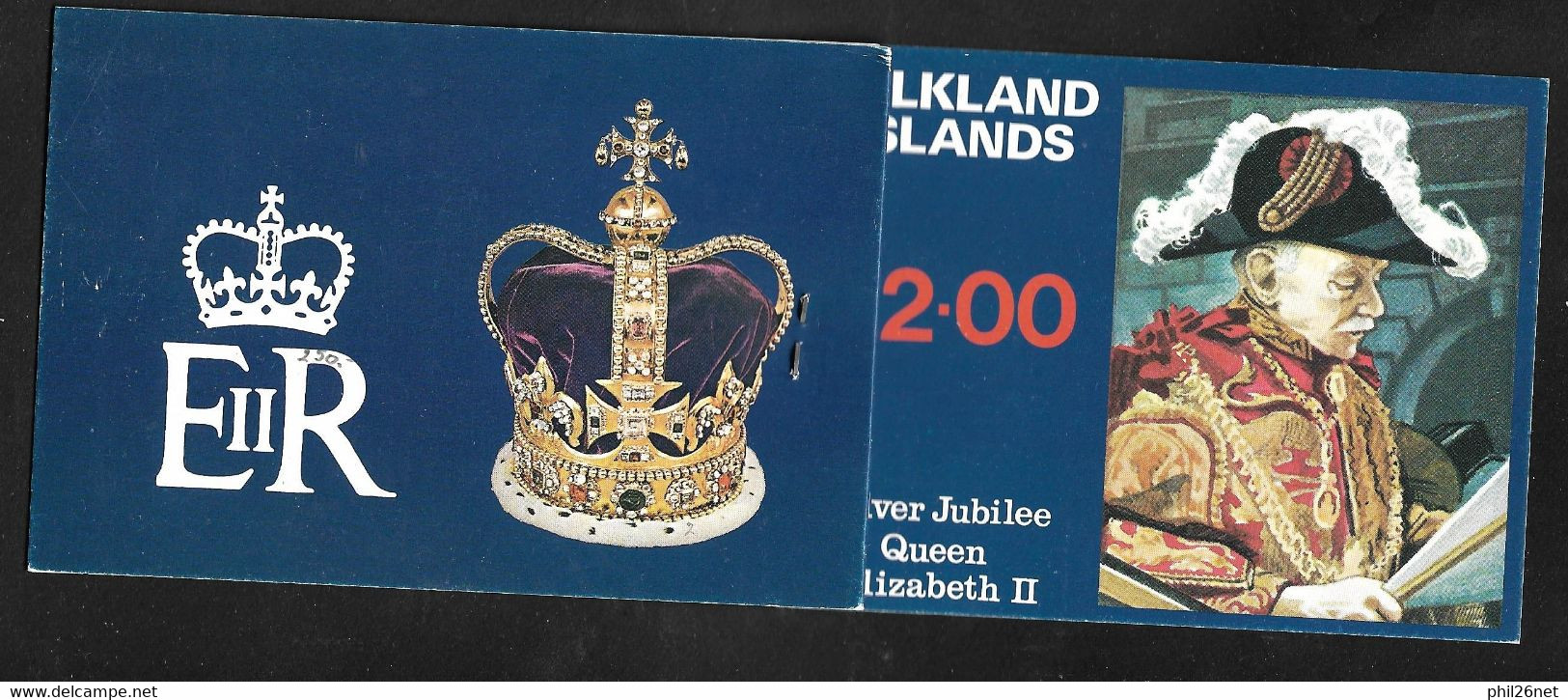 Falkland Islands 1977 Scott N° 254a, 255a, 256a  X 4 Booklet Silver Jubile      Neufs * * TB = MNH VF       - Falkland Islands