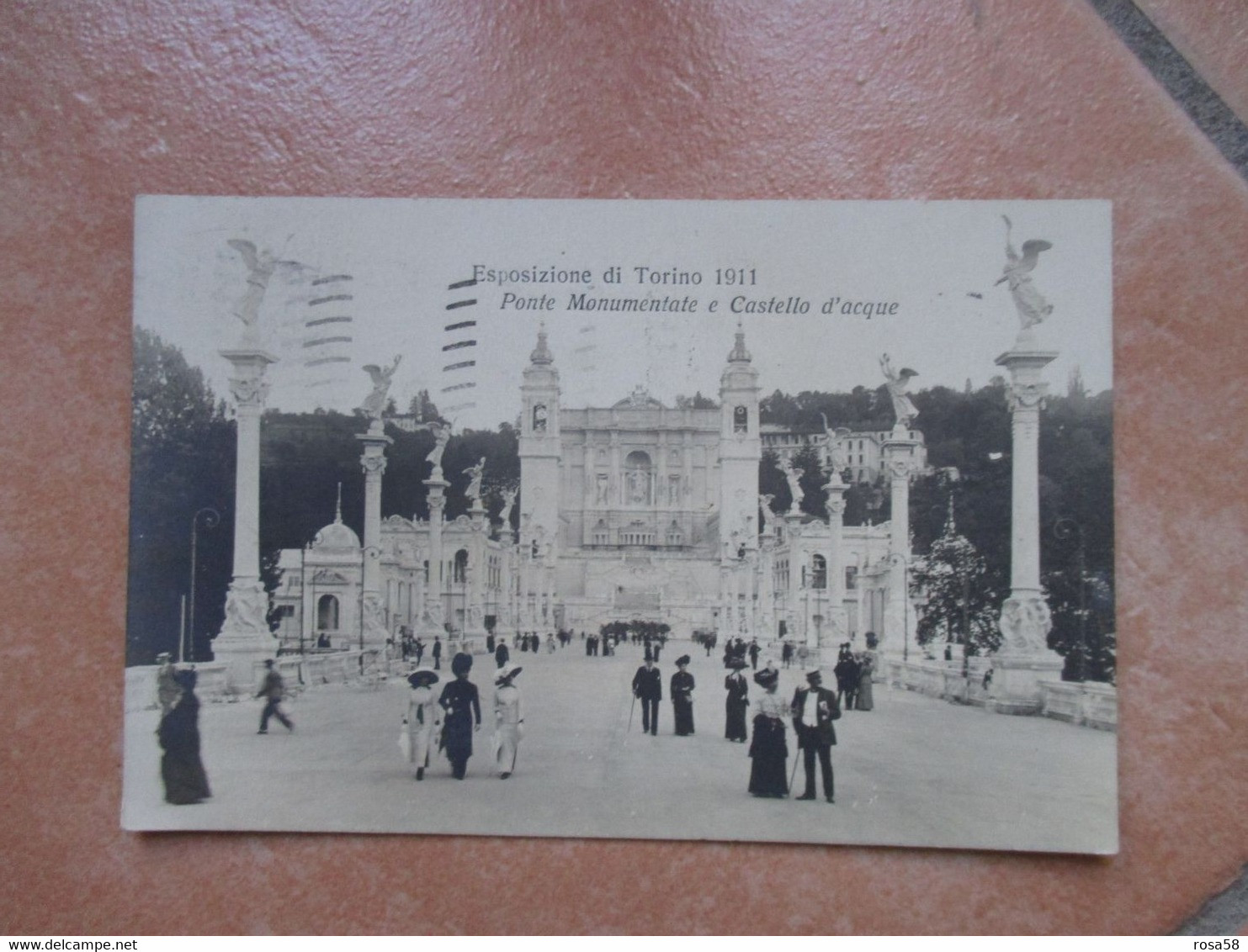 Esposizione 1911 Ponte Monumentale E Castello D'acque ANIMATA  Viaggiata 15.9.1911 - Ponts