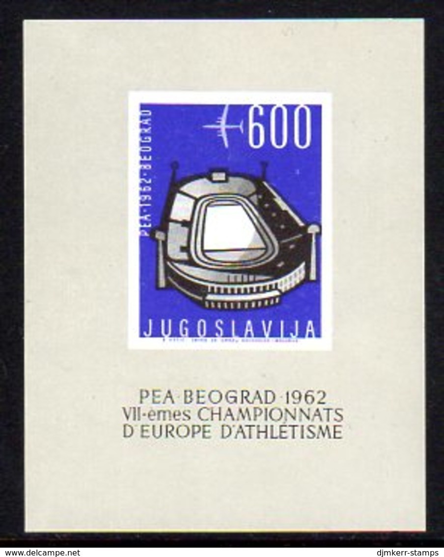 YUGOSLAVIA 1962 European Athletics Block MNH / **.   Michel Block 9 - Neufs