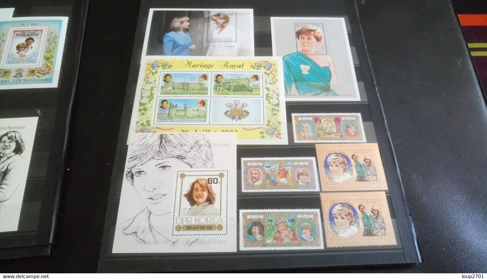 DM341 LOT FEUILLES LADY DIANA NEUFS MNH  A TRIER COTE++ DÉPART 10€