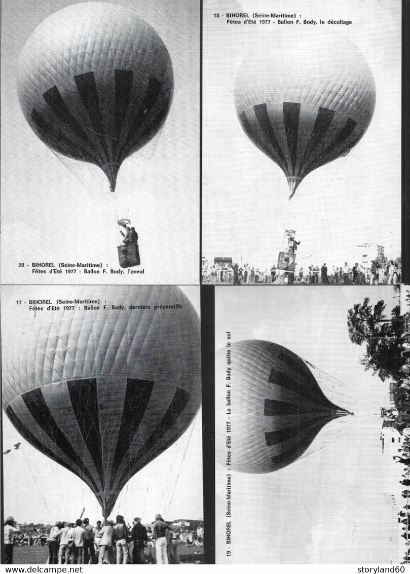 Cpm 7622529 Bihorel Fêtes D'été 1977, Le Ballon De F.body , Série De 8 Cartes Différentes étapes - Bihorel
