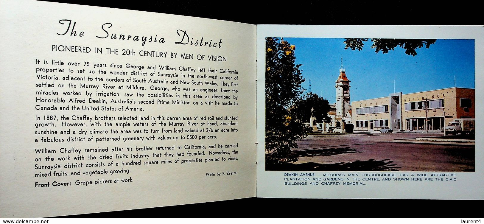 (Booklet 131) Australia - VIC - Sunraysia District Mini 12 Photo Book - Canberra (ACT)