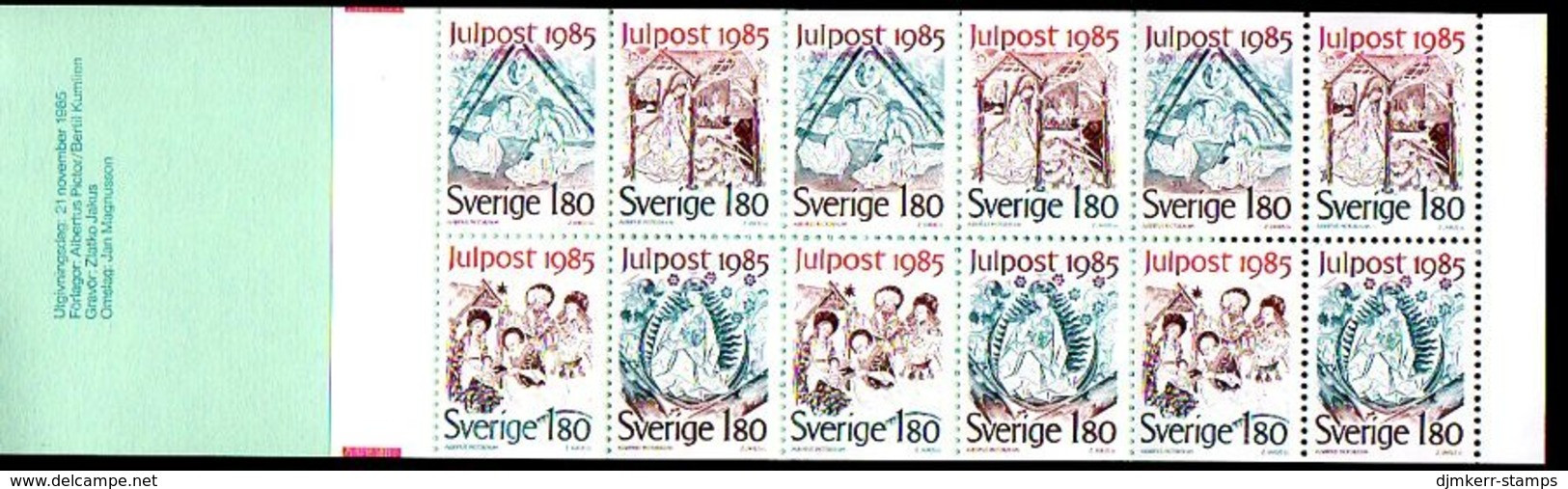 SWEDEN 1985 Christmas Booklet MNH / **.  Michel MH109 - 1981-..