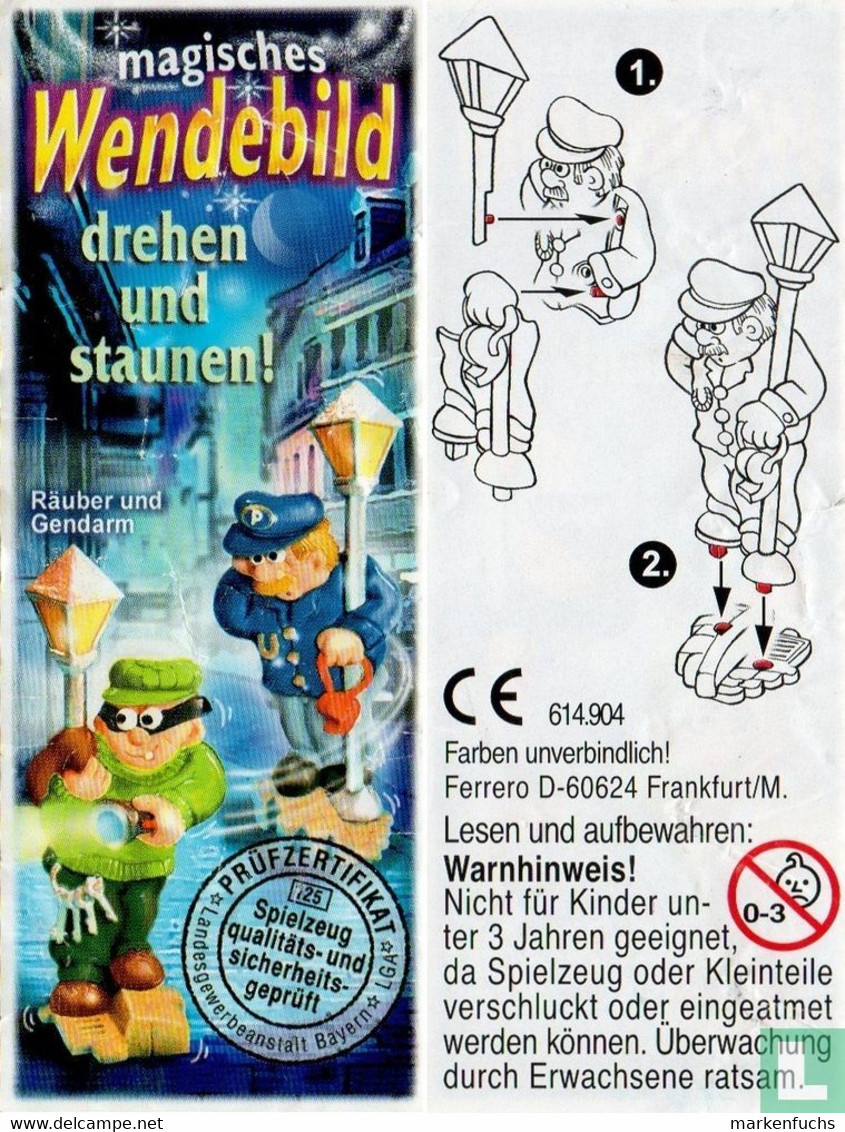 Wendebild / Polizist 2003  +  BPZ - Ü-Ei