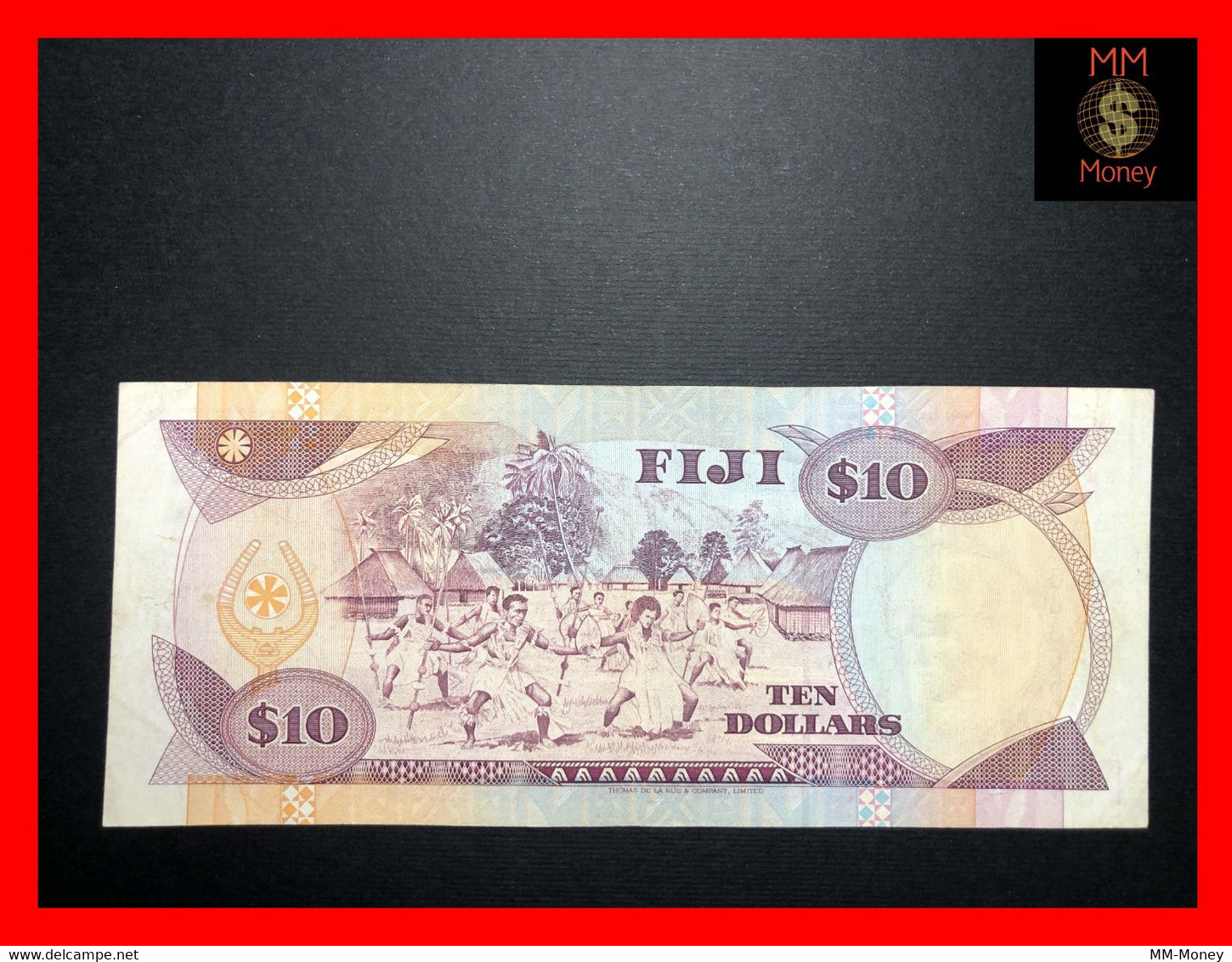 FIJI 10 $   1992   P.  94   "scarce Note"   VF - Fiji