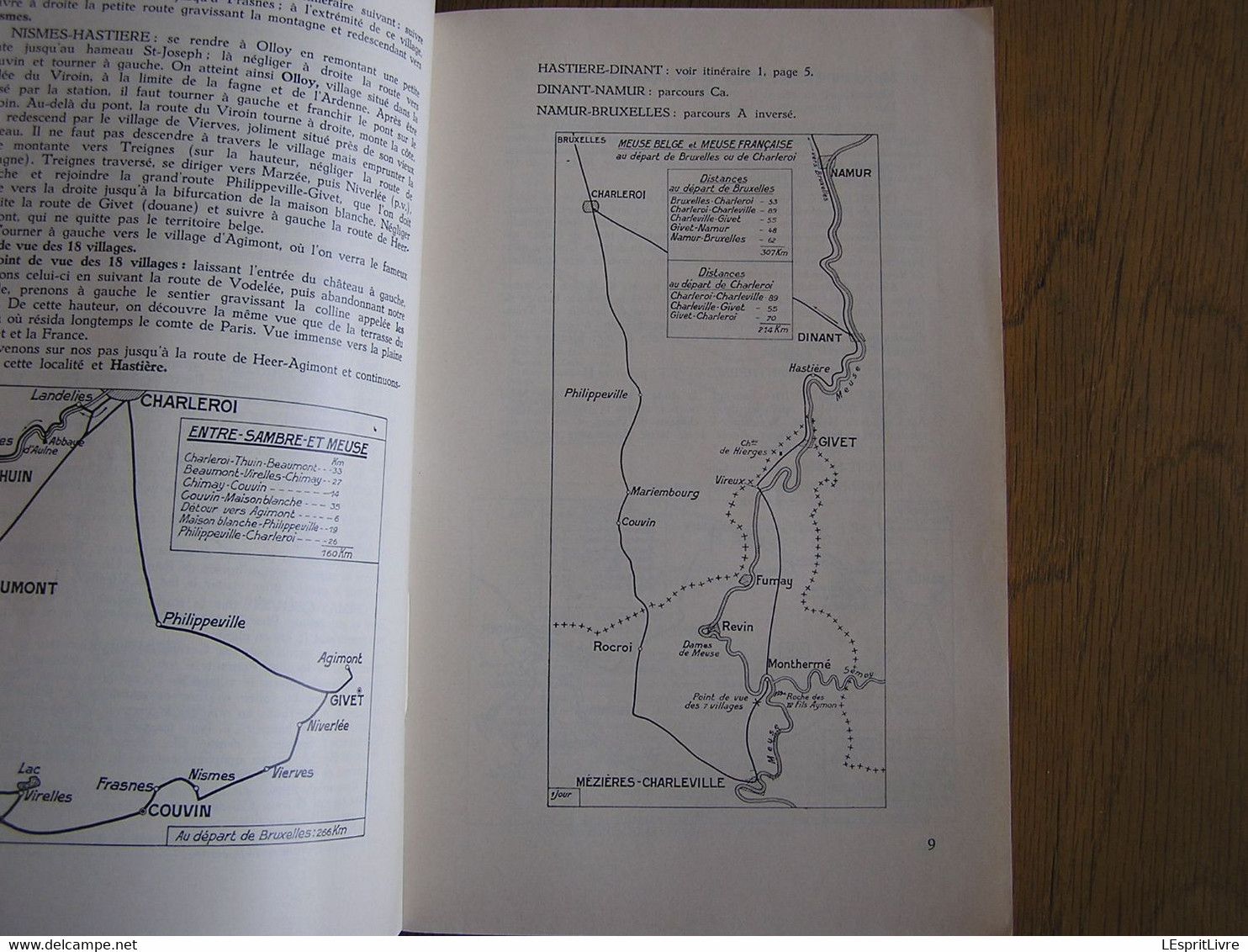 L' ARDENNE ET L' ENTRE SAMBRE ET MEUSE Guide Cosyn Régionalisme Hastière Semois Dinant Bouillon Chiny Bohan Molignée - België