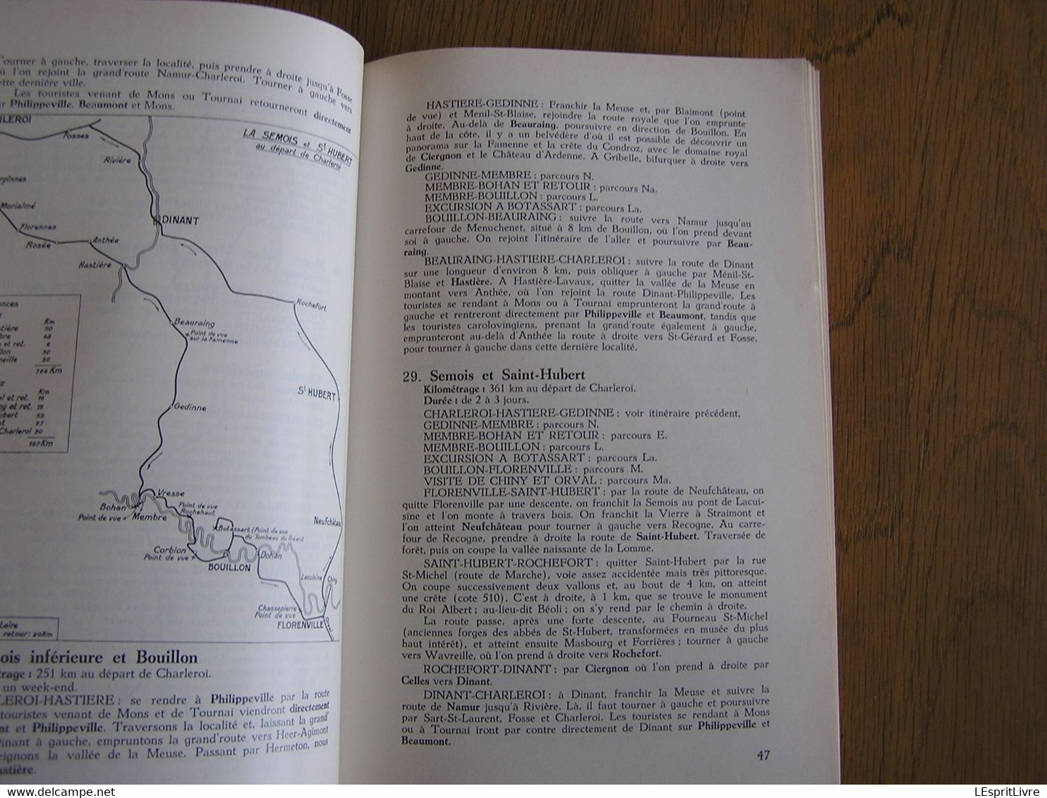 L' ARDENNE ET L' ENTRE SAMBRE ET MEUSE Guide Cosyn Régionalisme Hastière Semois Dinant Bouillon Chiny Bohan Molignée