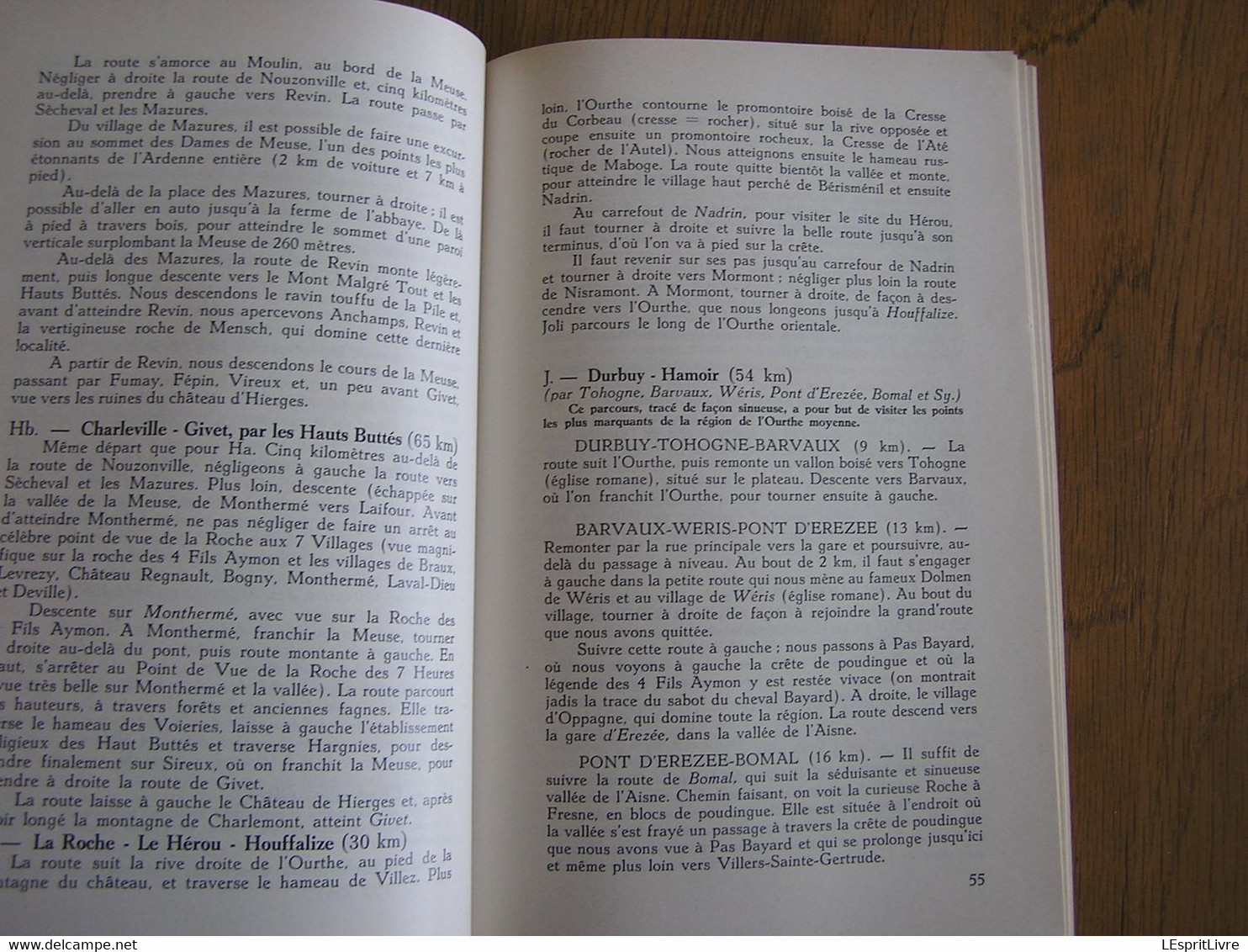 L' ARDENNE ET L' ENTRE SAMBRE ET MEUSE Guide Cosyn Régionalisme Hastière Semois Dinant Bouillon Chiny Bohan Molignée