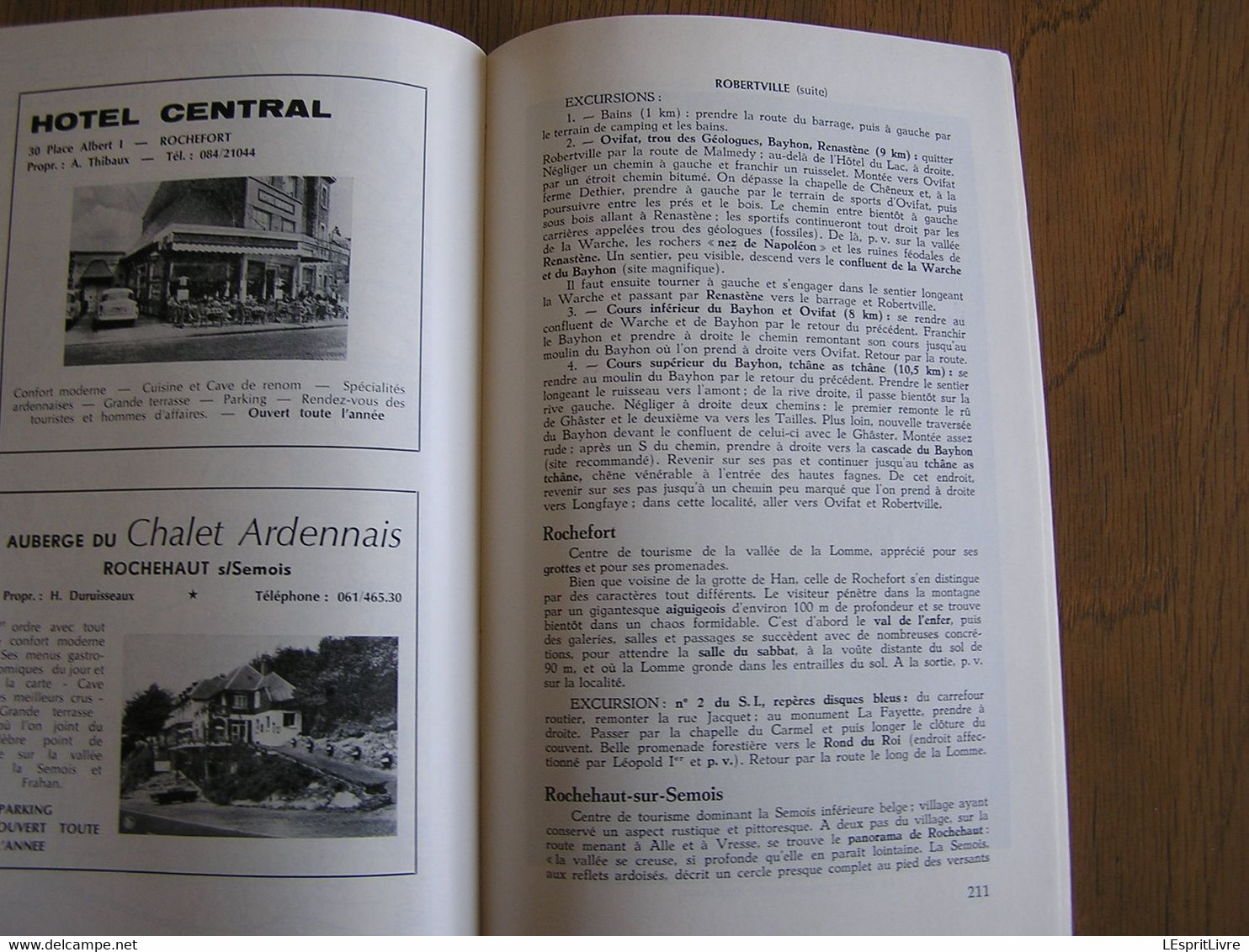 L' ARDENNE ET L' ENTRE SAMBRE ET MEUSE Guide Cosyn Régionalisme Hastière Semois Dinant Bouillon Chiny Bohan Molignée