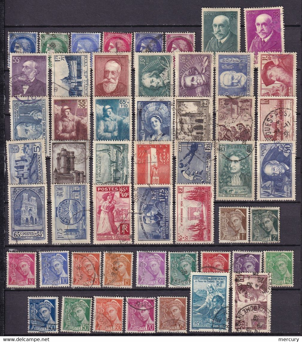 FRANCE - Année 1938 Complète Oblitérée TB - 52 Timbres - ....-1939