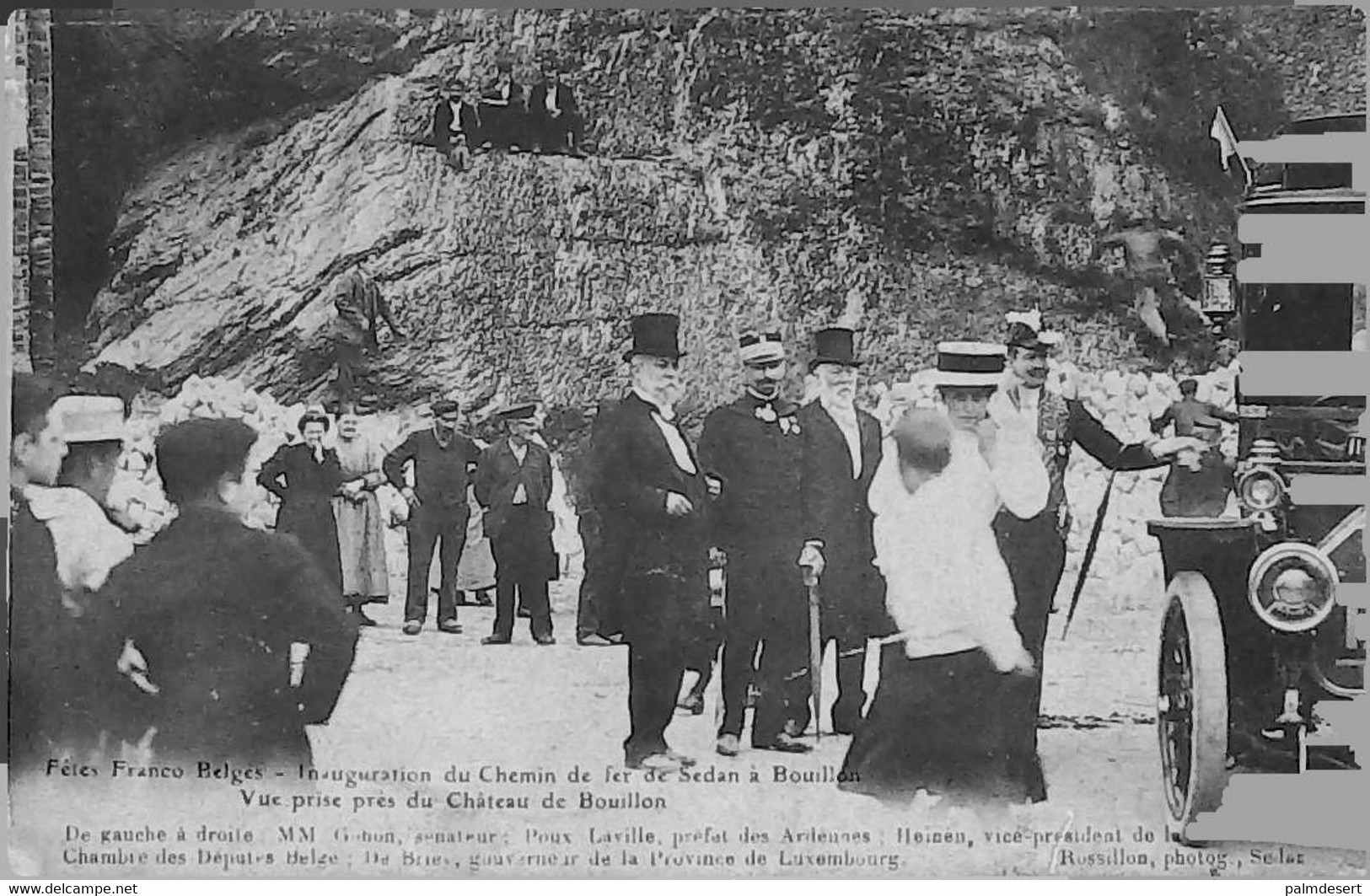 BOUILLON- Fêtes Franco-Belges - RARE - INAUGURATION Du Chemin De Fer SEDAN - BOUILLON - Bouillon